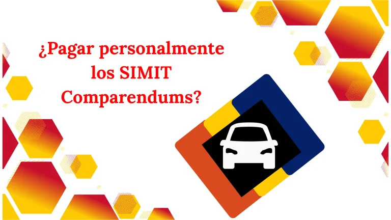 ¿Pagar personalmente los SIMIT Comparendums?