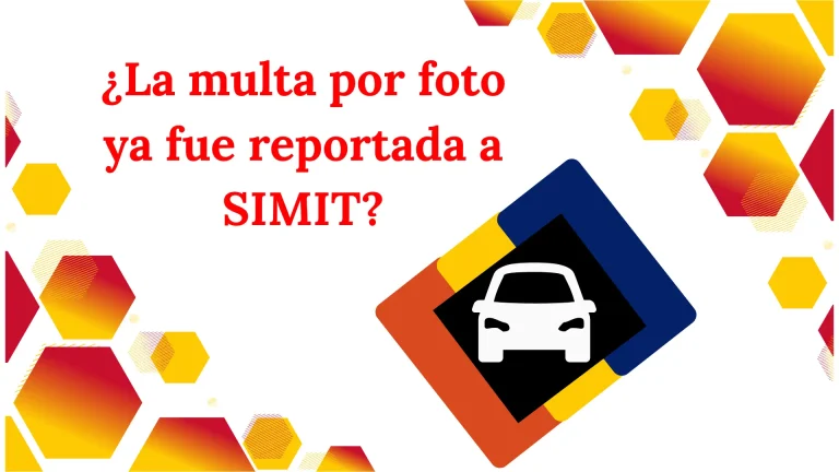 ¿La multa por foto ya fue reportada a SIMIT?